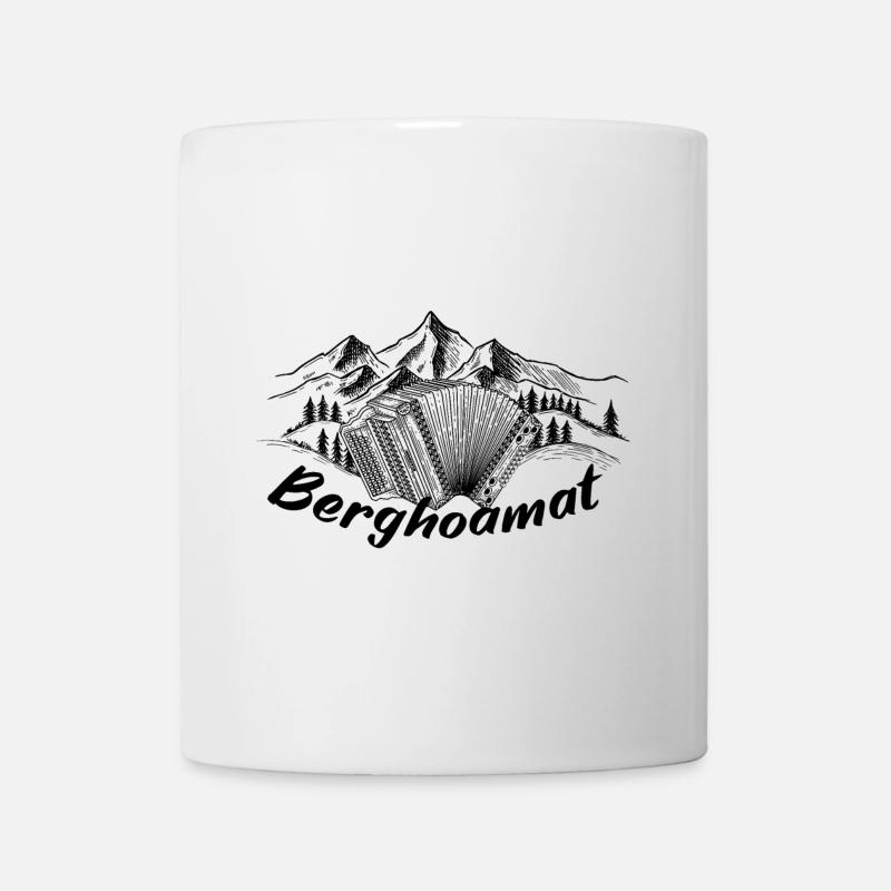 Harmonica Alpes - Berghoamat (b) | Ziac - Mug blanc - blanc