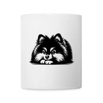 Pomeranian Head with Paws - Mug - white - Front