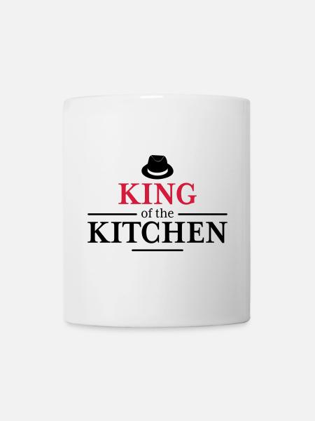Men's Cooking Apron - Mug - white