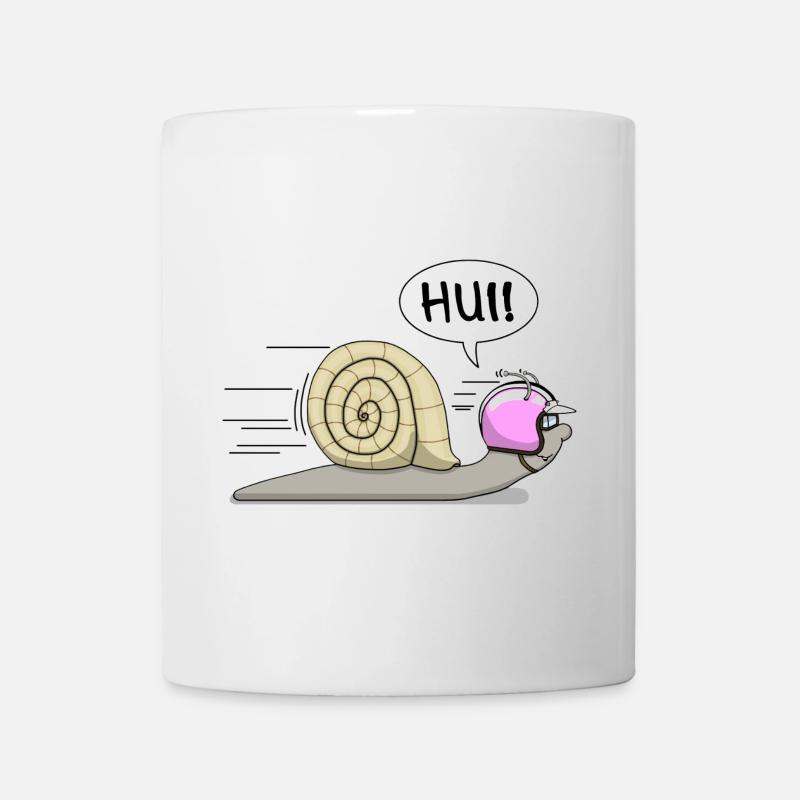 Escargot de course - maintenant aussi en rose - Mug blanc - blanc