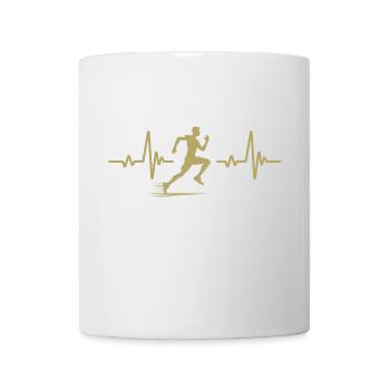 Herzschlag des Läufers - Tasse - Weiß - Vorne