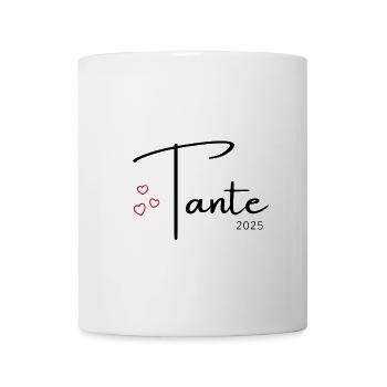 Tante 2025 - Tasse - Weiß - Vorne