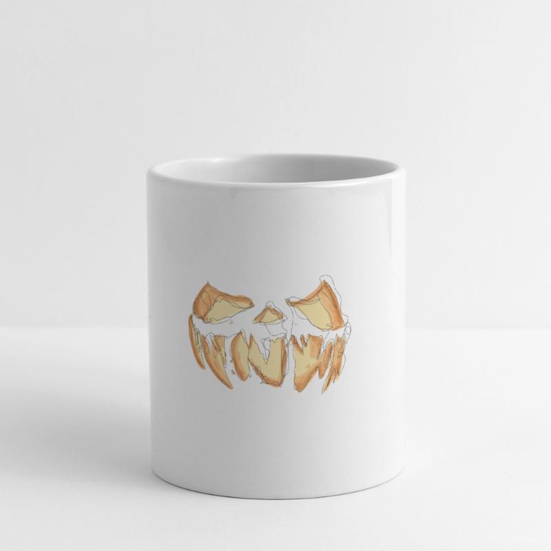 Pumpkin Face Halloween Scribble Mug