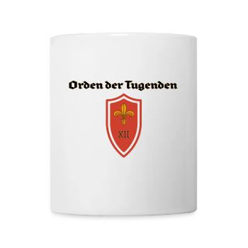 Orden der Tugenden Schild - Tasse - Weiß - Vorne