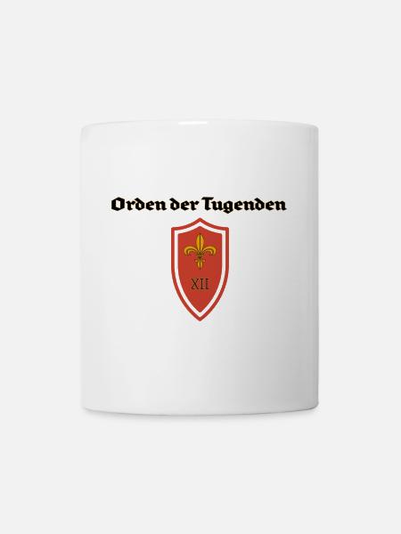 Orden der Tugenden Schild - Tasse - Weiß