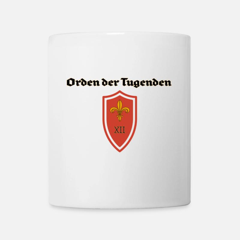 Orden der Tugenden Schild - Tasse - Weiß