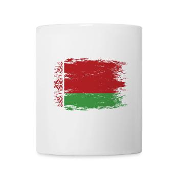 Belarus flag used look - Mug - white - Front