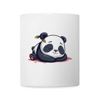 Cute Cartoon of a Sleeping Panda - Adorable design - Mug - white - Front