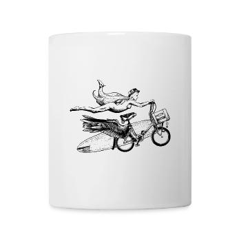 Flying Bike - Mug - white - Front