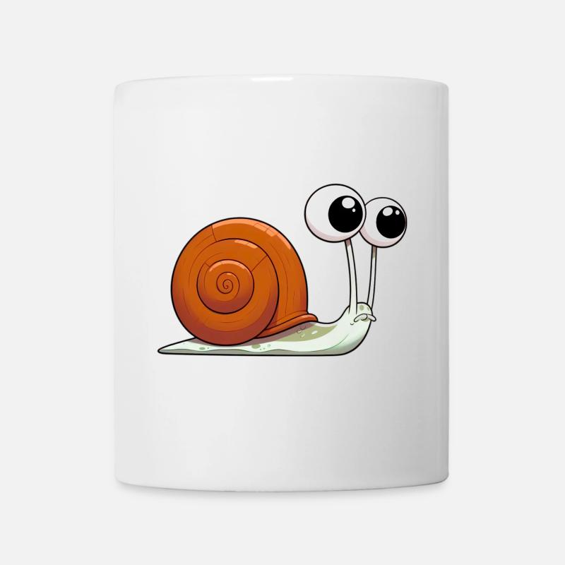 Schnecke - Tasse - Weiß