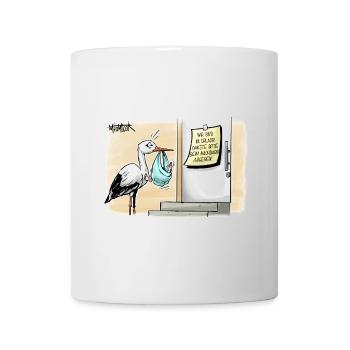 Liefer Storch - Tasse - Weiß - Vorne