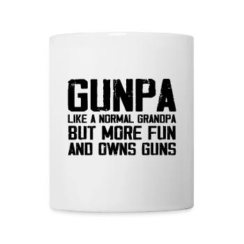 Gunpa like a normal grandpa but more fun and owns - Mug - white - Front