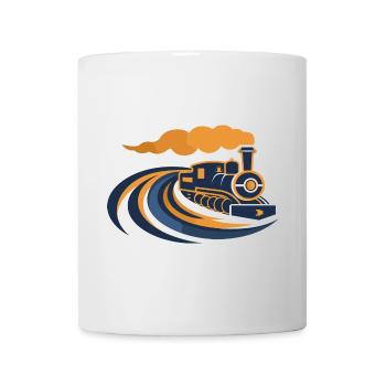 Lokomotive 90er Look - Tasse - Weiß - Vorne
