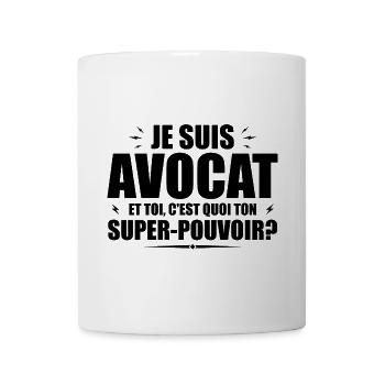 I am a lawyer. What's your superpower? - Mug - white - Front