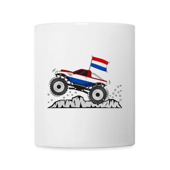 Monster Truck Holland Drapeau - Mug blanc - blanc - Devant