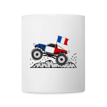 Drapeau Monster Truck France - Mug blanc - blanc - Devant