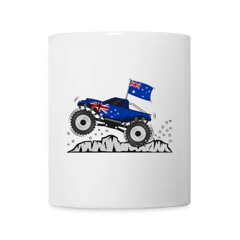 Monstertruck Australien Flagge - Tasse - Weiß - Vorne