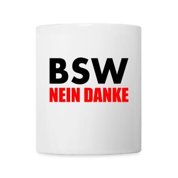 Bsw nein danke - Tasse - Weiß - Vorne