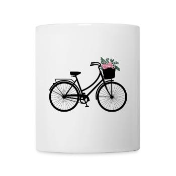 Floral Bicycle - Mug - white - Front