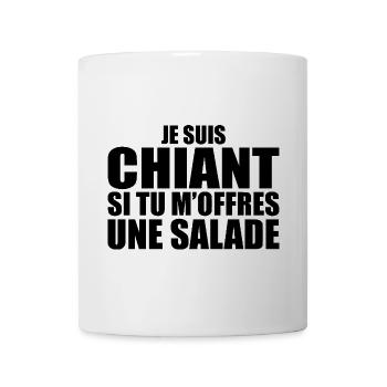 Mann, der liebt: Salat. Lustiger Design-Humor - Tasse - Weiß - Vorne