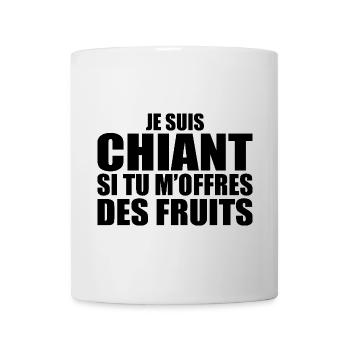 Man Who Adores: Fruits. Funny Design Humor - Mug - white - Front
