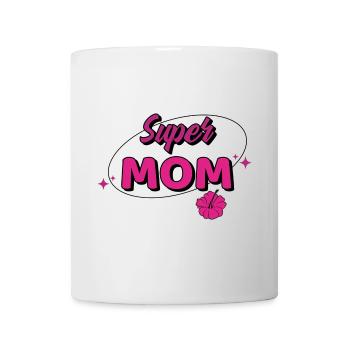 Super mom. Super maman - Mug blanc - blanc - Devant