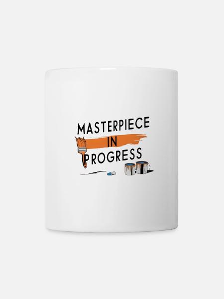 Chef-d’œuvre en cours - Mug blanc - blanc