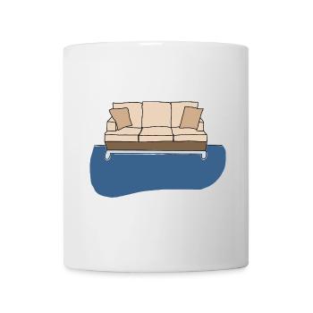 Sofa, colorful artwork - Mug - white - Front