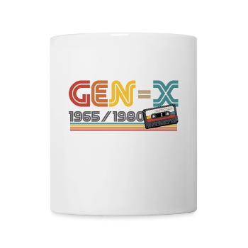Gen-X 1965 / 1980 Generation X Good Times Retro - Mug - white - Front