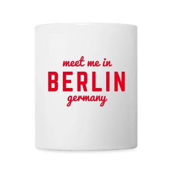 Berlin Deutschland Fan Flagge Design T Shirt - Tasse - Weiß - Vorne