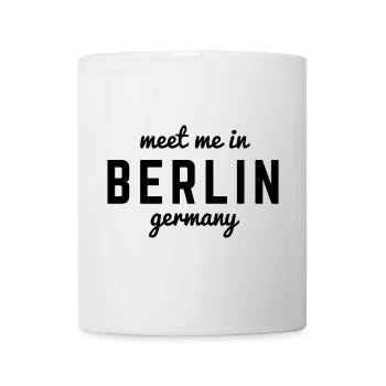 Berlin Deutschland Fan Flagge Design T Shirt - Tasse - Weiß - Vorne