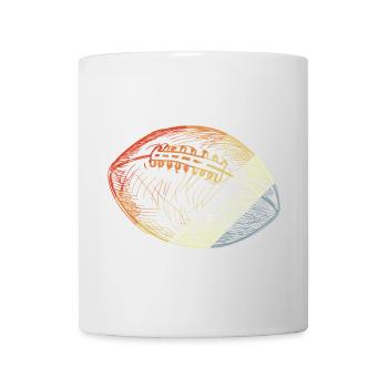 Vintage American Football Ball - Mug - white - Front