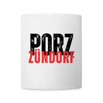 Zündorf noir rouge - Mug blanc - blanc - Devant