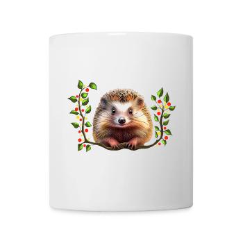 Christmas Festive Hedgehog - Mug - white - Front