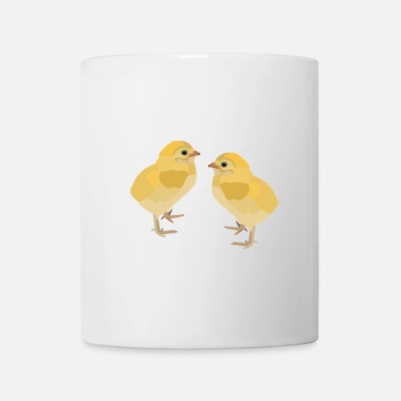 Kiki und Koko, die Küken - Tasse - Weiß