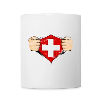 Switzerland flag design used - Mug - white - Front