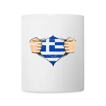 Greece flag design used - Mug - white - Front