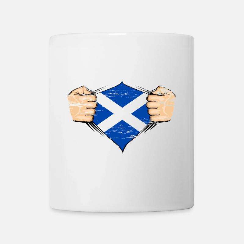 Scotland flag design used - Mug - white