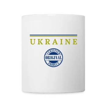 Drapeau ukrainien, j’adore l’Ukraine - Mug blanc - blanc - Devant