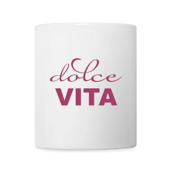 DOLCE VITA – VIVA ITALIA - Mug blanc - blanc - Devant