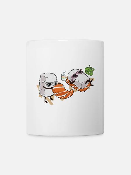 Sommer-Sushi - Tasse - Weiß