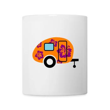 Caravane Camping Hawaï Caravane Blossom Fan - Mug blanc - blanc - Devant