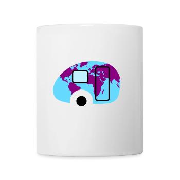 Caravane Carte du monde Caravane Camping Globetrotter - Mug blanc - blanc - Devant