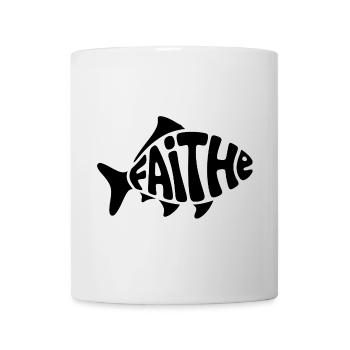 Dieu Poisson - Logo Chrétien - Mug blanc - blanc - Devant