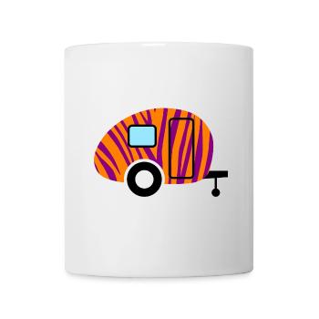Caravan Caravan Zebra Wilderness Camping Retro Fan - Mug - white - Front