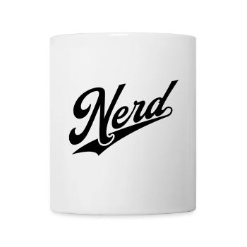 NERDY forever - NERD retro black - Mug - white - Front