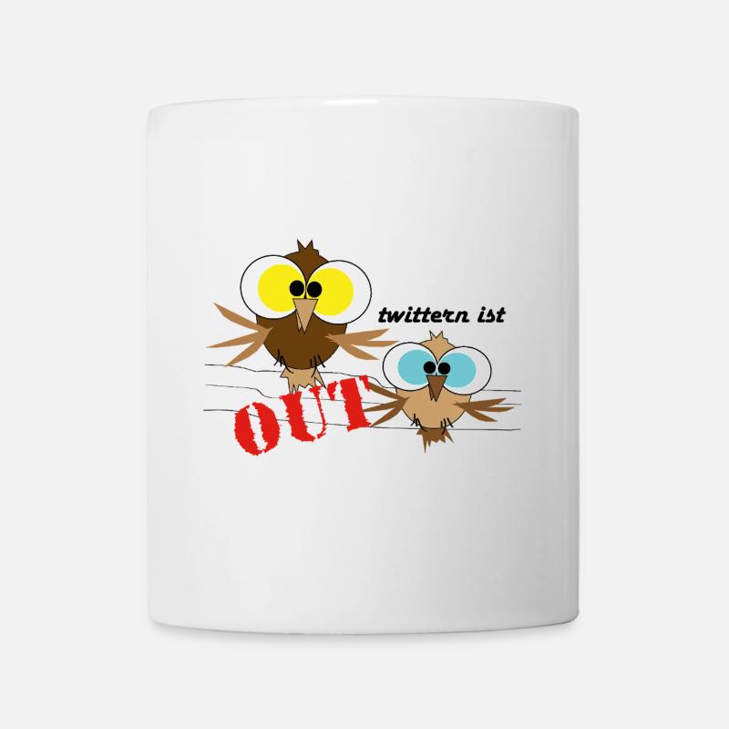 Zwitschernde Vögel - Tasse - Weiß