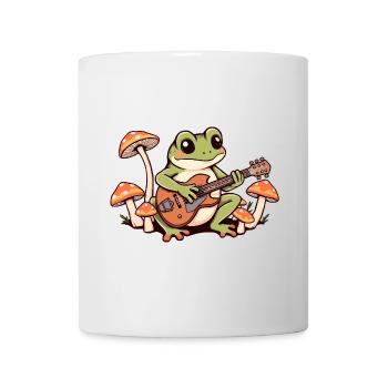 Frog joue de la guitare - Mug blanc - blanc - Devant