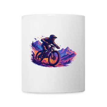 MTB Mountain Biking Mountain Biker Hobby Gift - Mug - white - Front