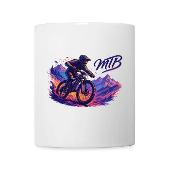 MTB Mountain Biking Mountain Biker Hobby Gift - Mug - white - Front